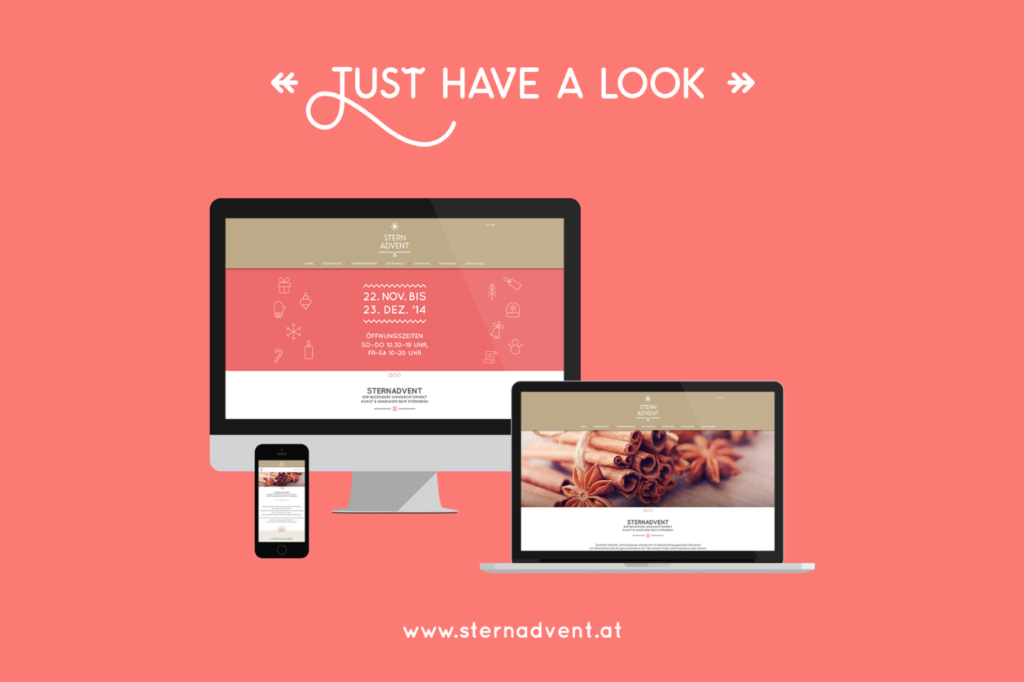 Werbekampagne Sternadvent